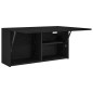 vidaXL Mobile da Bagno a Parete Nero 80x25x40 cm in Truciolato vidaXL Mobile da Bagno a Parete Nero 80x25x40 cm in Truciolato