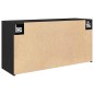 vidaXL Mobile da Bagno a Parete Nero 80x25x40 cm in Truciolato vidaXL Mobile da Bagno a Parete Nero 80x25x40 cm in Truciolato