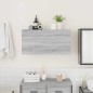 vidaXL Mobile da Bagno Grigio Sonoma 80x25x40 cm in Truciolato vidaXL Mobile da Bagno Grigio Sonoma 80x25x40 cm in Truciolato