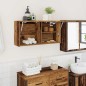 vidaXL Mobile da Bagno Legno Antico 80x25x40 cm in Truciolato vidaXL Mobile da Bagno Legno Antico 80x25x40 cm in Truciolato