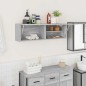 vidaXL Mobile da Bagno Grigio Sonoma 100x25x30 cm in Truciolato