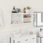 vidaXL Mobile da Bagno a Parete Bianco 100x25x40 cm in Truciolato vidaXL Mobile da Bagno a Parete Bianco 100x25x40 cm in Truciolato