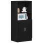 vidaXL Mobile da Cucina Nero 57x41,5x131,5 cm in Truciolato vidaXL Mobile da Cucina Nero 57x41,5x131,5 cm in Truciolato