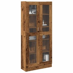 vidaXL Credenza Legno Antico 82,5x30,5x185 cm in Truciolato