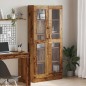 vidaXL Credenza Legno Antico 82,5x30,5x185 cm in Truciolato