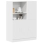 vidaXL Set di Mobili da Cucina 2 pz Bianco in Truciolato