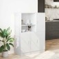 vidaXL Set di Mobili da Cucina 2 pz Bianco in Truciolato