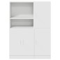 vidaXL Set di Mobili da Cucina 2 pz Bianco in Truciolato
