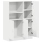 vidaXL Set di Mobili da Cucina 2 pz Bianco in Truciolato