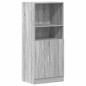 vidaXL Set di Mobili da Cucina 3 pz Grigio Sonoma in Truciolato