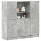 vidaXL Set di Mobili da Cucina 3 pz Grigio Cemento in Truciolato vidaXL Set di Mobili da Cucina 3 pz Grigio Cemento in Truciolato