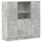 vidaXL Set di Mobili da Cucina 3 pz Grigio Cemento in Truciolato vidaXL Set di Mobili da Cucina 3 pz Grigio Cemento in Truciolato