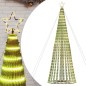 vidaXL Albero di Natale a LED 1028 LED Bianco Caldo 403 cm