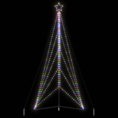 vidaXL Albero di Natale a LED 615 LED Colorato 404,5 cm