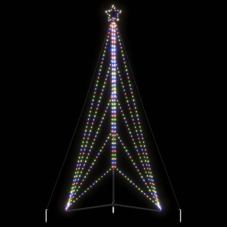 vidaXL Albero di Natale a LED 615 LED Colorato 404,5 cm