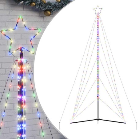 vidaXL Albero di Natale a LED 615 LED Colorato 404,5 cm