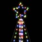vidaXL Albero di Natale a LED 615 LED Colorato 404,5 cm