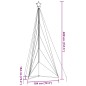 vidaXL Albero di Natale a LED 615 LED Colorato 404,5 cm