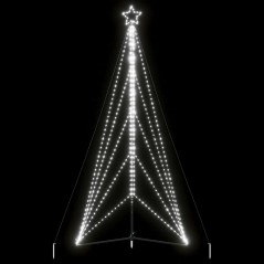 vidaXL Albero di Natale a LED 615 LED Bianco Freddo 404,5 cm