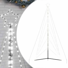 vidaXL Albero di Natale a LED 615 LED Bianco Freddo 404,5 cm