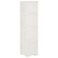 Armadietto in Plastica 40x43x164 cm Effetto Legno Bianco Angora Armadietto in Plastica 40x43x164 cm Effetto Legno Bianco Angora