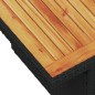 vidaXL Set Divani da Giardino 5 pz con Cuscini Nero Polyrattan Acacia vidaXL Set Divani da Giardino 5 pz con Cuscini Nero Polyrattan Acacia