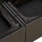vidaXL Set Divani da Giardino 5 pz con Cuscini Nero Polyrattan Acacia vidaXL Set Divani da Giardino 5 pz con Cuscini Nero Polyrattan Acacia