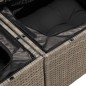vidaXL Set Divano Giardino 5 pz con Cuscini Grigio Polyrattan Acacia vidaXL Set Divano Giardino 5 pz con Cuscini Grigio Polyrattan Acacia