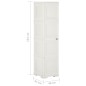 Armadietto in Plastica 40x43x164 cm Effetto Legno Bianco Angora Armadietto in Plastica 40x43x164 cm Effetto Legno Bianco Angora