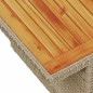 vidaXL Set Divani da Giardino 7 pz con Cuscini Beige Polyrattan Acacia