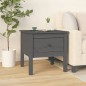 Tavolino Grigio 50x50x49 cm Legno Massello di Pino Tavolino Grigio 50x50x49 cm Legno Massello di Pino
