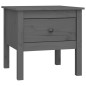 Tavolino Grigio 50x50x49 cm Legno Massello di Pino Tavolino Grigio 50x50x49 cm Legno Massello di Pino