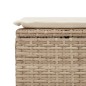 vidaXL Set Divano da Giardino 6 pz con Cuscini Beige Polyrattan Acacia