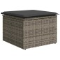 vidaXL Set Divano da Giardino 6pz con Cuscini Grigio Polyrattan Acacia vidaXL Set Divano da Giardino 6pz con Cuscini Grigio Polyrattan Acacia