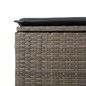 vidaXL Set Divano da Giardino 6pz con Cuscini Grigio Polyrattan Acacia vidaXL Set Divano da Giardino 6pz con Cuscini Grigio Polyrattan Acacia