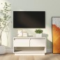 Mobile Porta TV Bianco 74x34x40 cm in Legno Massello di Pino Mobile Porta TV Bianco 74x34x40 cm in Legno Massello di Pino