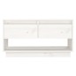 Mobile Porta TV Bianco 74x34x40 cm in Legno Massello di Pino Mobile Porta TV Bianco 74x34x40 cm in Legno Massello di Pino