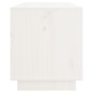 Mobile Porta TV Bianco 74x34x40 cm in Legno Massello di Pino Mobile Porta TV Bianco 74x34x40 cm in Legno Massello di Pino