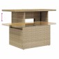 vidaXL Divano da Giardino 10 pz con Cuscini Beige in Polyrattan Acacia vidaXL Divano da Giardino 10 pz con Cuscini Beige in Polyrattan Acacia