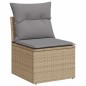 vidaXL Set Divano da Giardino 8 pz con Cuscini Beige in Polyrattan vidaXL Set Divano da Giardino 8 pz con Cuscini Beige in Polyrattan