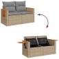 vidaXL Set Divano da Giardino 8 pz con Cuscini Beige in Polyrattan vidaXL Set Divano da Giardino 8 pz con Cuscini Beige in Polyrattan