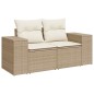 vidaXL Set Divano da Giardino 6 pz con Cuscini Beige in Polyrattan vidaXL Set Divano da Giardino 6 pz con Cuscini Beige in Polyrattan