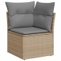 vidaXL Set Divano da Giardino 8 pz con Cuscini Beige in Polyrattan vidaXL Set Divano da Giardino 8 pz con Cuscini Beige in Polyrattan
