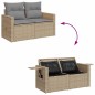 vidaXL Set Divano da Giardino 8 pz con Cuscini Beige in Polyrattan vidaXL Set Divano da Giardino 8 pz con Cuscini Beige in Polyrattan