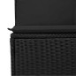 vidaXL Set Divano da Giardino 6 pz con Cuscini Nero Polyrattan Acacia vidaXL Set Divano da Giardino 6 pz con Cuscini Nero Polyrattan Acacia