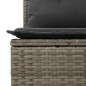 vidaXL Set Divani Giardino 11 pz con Cuscini Polyrattan Acacia Grigio
