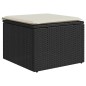 vidaXL Set Divani da Giardino con Cuscini 8 pz Nero Polyrattan Acacia vidaXL Set Divani da Giardino con Cuscini 8 pz Nero Polyrattan Acacia