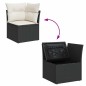 vidaXL Set Divani da Giardino con Cuscini 8 pz Nero Polyrattan Acacia vidaXL Set Divani da Giardino con Cuscini 8 pz Nero Polyrattan Acacia