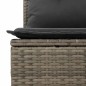vidaXL Set Divano da Giardino 6pz con Cuscini Grigio Polyrattan Acacia