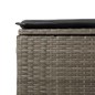vidaXL Set Divano da Giardino 6pz con Cuscini Grigio Polyrattan Acacia